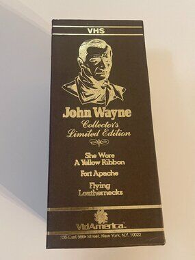 John Wayne Collector's Limited Edition VHS Box Set Complete
